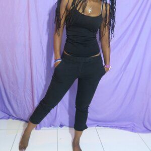 Theory cropped pants style ibbey c bistret black 8